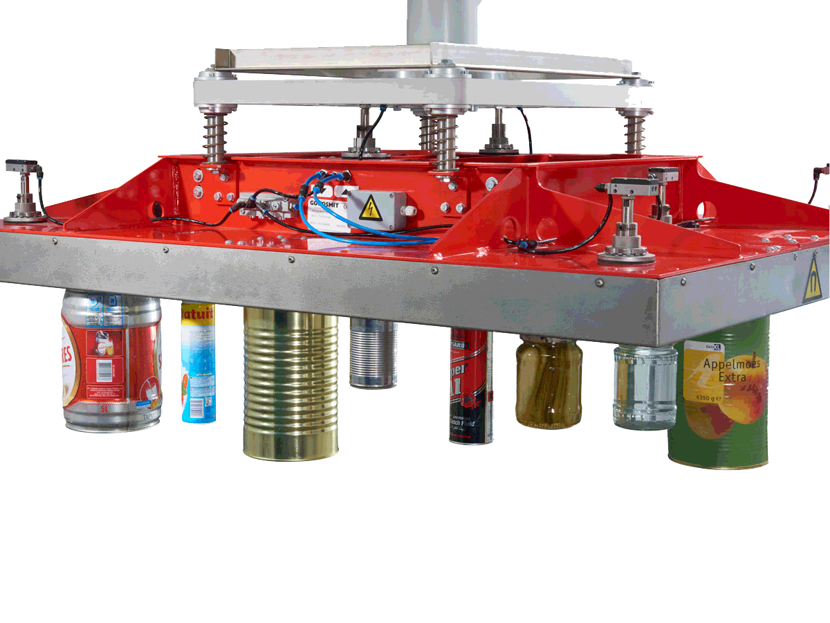 Magnetic palletizer for tins and cans | Goudsmit Magnetics