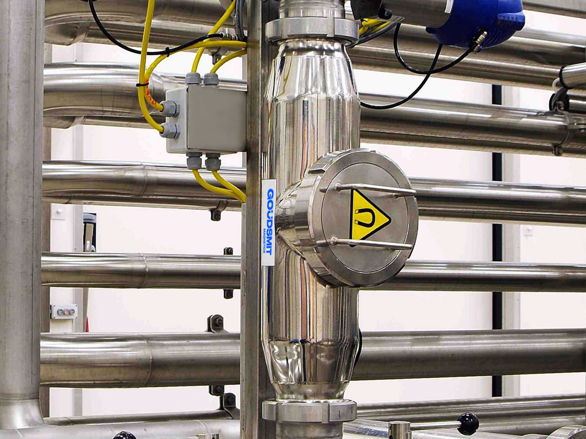 Filtro magnético en una línea de fluidos | Goudsmit Magnetics