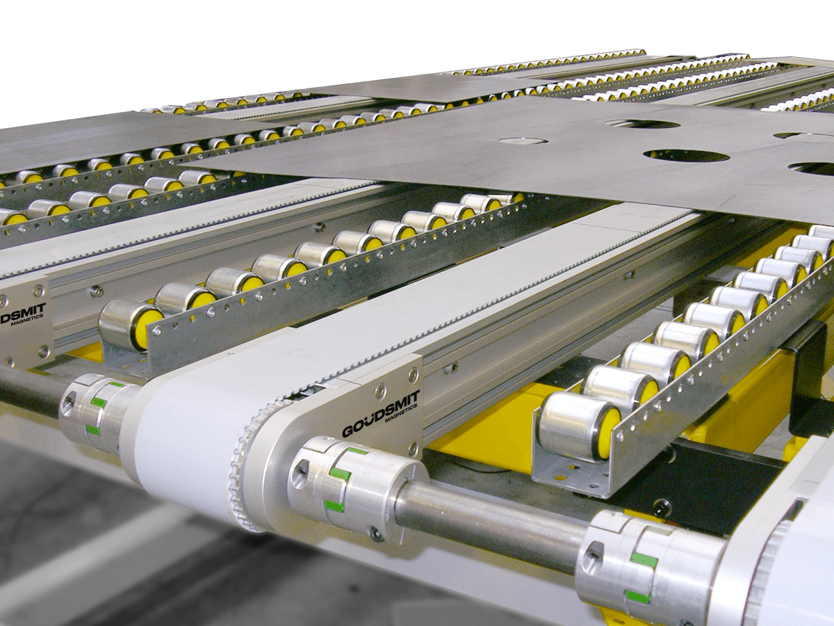Timing belt magnetic conveyor | Goudsmit Magnetics