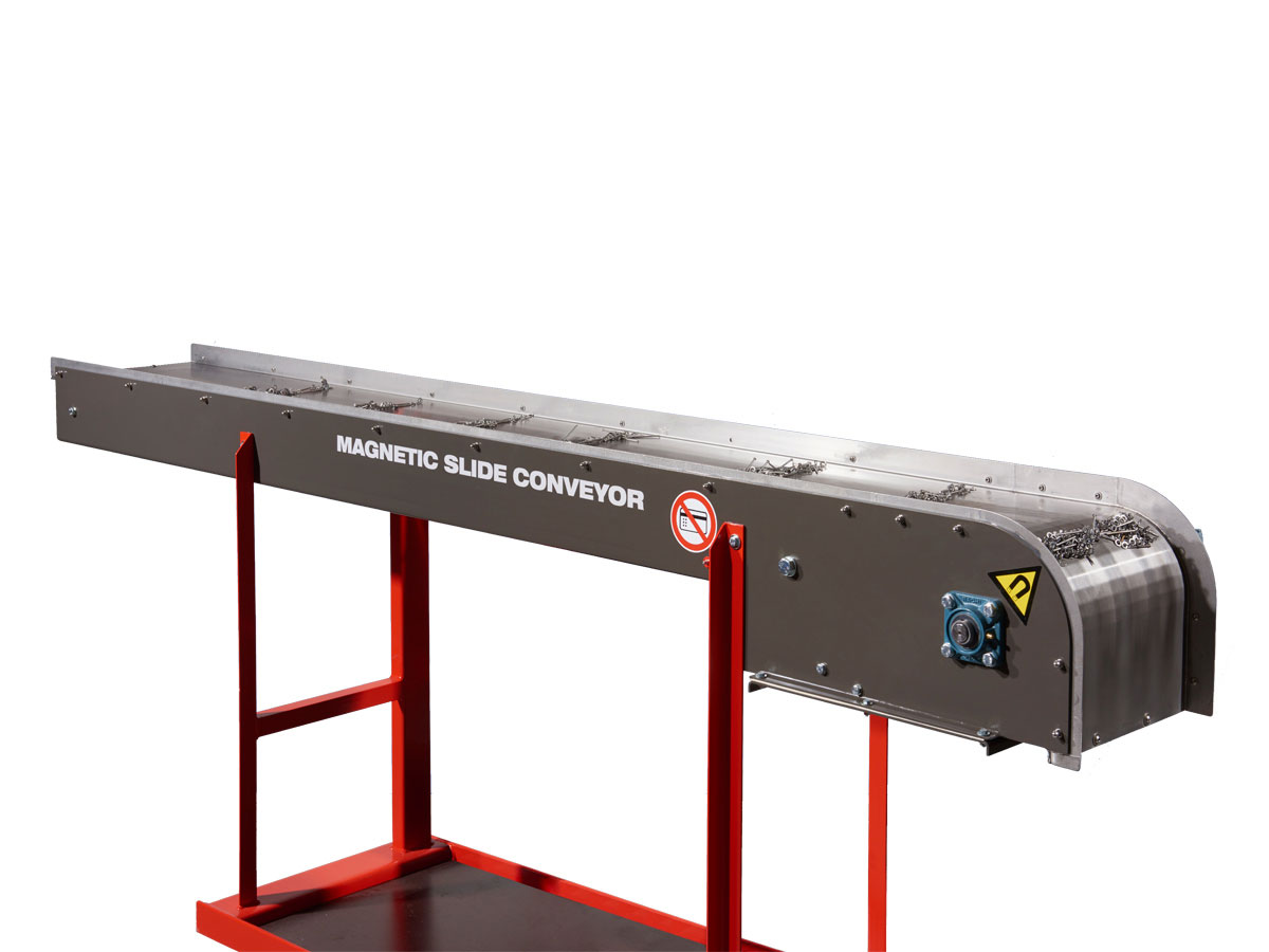 Magnetic slide conveyor flat | Goudsmit Magnetics