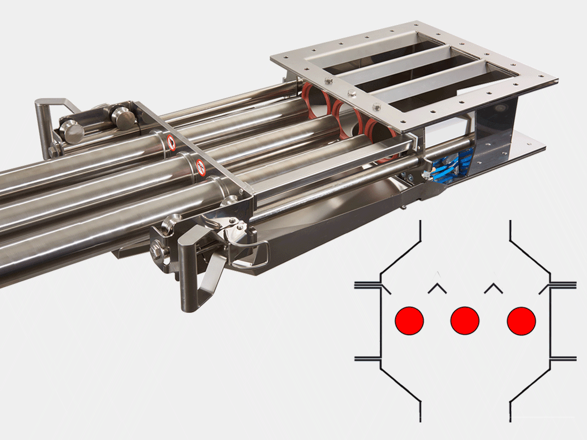Cleanflow drawer magnet SECE (easy clean) - semi-automatic cleaning | Goudsmit Magnetics